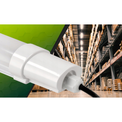 SADA 2 LED lamp 120cm 36W 3000lm Hermetické svítidlo IP65 do garáže, dílny