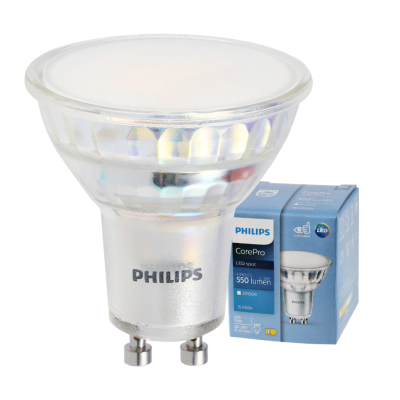 SADA 3x žárovka Philips GU10 4,9W 550lm 112lm/W 3000K EyeComfort CorePro