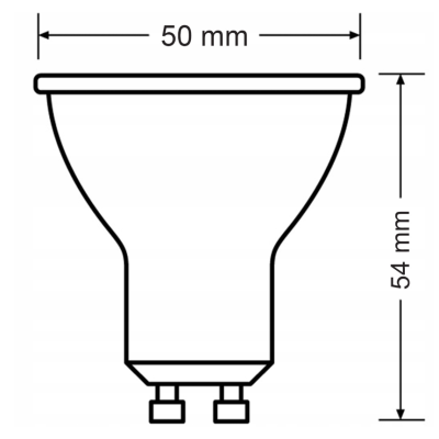 SADA 3x žárovka Philips GU10 4,9W 550lm 112lm/W 3000K EyeComfort CorePro