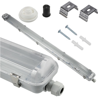 SADA 4 hermetických svítidel Philips LED 2x128cm trubicové lampy do garáže a dílny