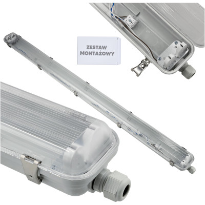 SADA 4 hermetických svítidel Philips LED 2x128cm trubicové lampy do garáže a dílny