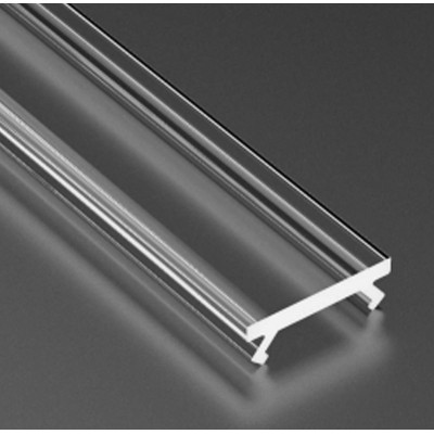 Průhledné stínidlo pro 2m profily, typ X, úzké, kryt Lumines