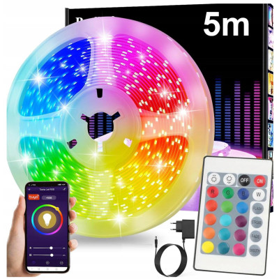 RGB LED pásek s WiFi Bluetooth dálkovým ovládáním TUYA 5m 23W