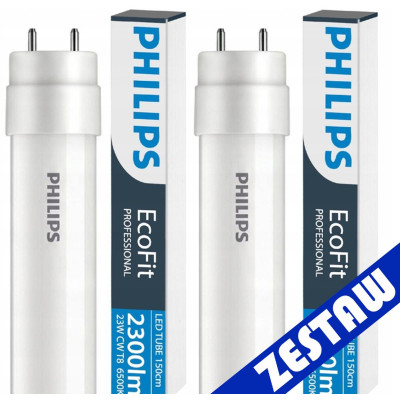 SADA 2x LED trubice Philips 150cm 23W 2300lm 6500K 20000h EcoFit