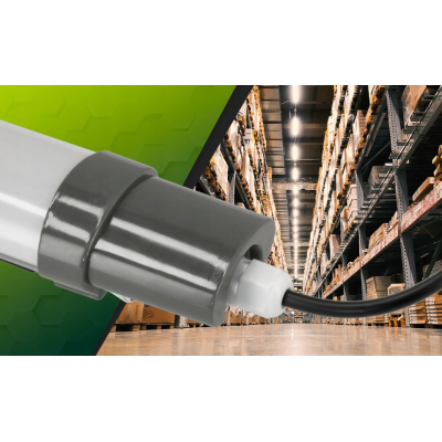 Sada 4 LED lamp 120cm 36W 3000lm hermetické svítidlo IP65 do garáže, dílny