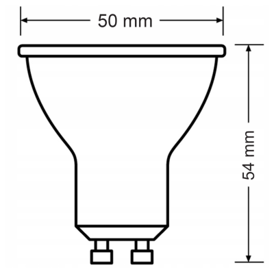 SADA 5x Žárovka GU10 4,9-50W 550lm 3000k CorePro