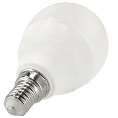 Sada 6 LED žárovek E14 7W G45 600lm 4500K - neutrální bílá