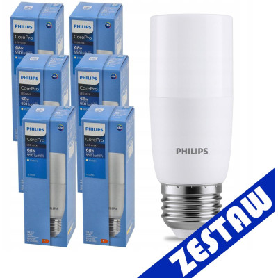SADA 6 LED žárovek E27 T38 9,5W 950lm CorePro 3000K