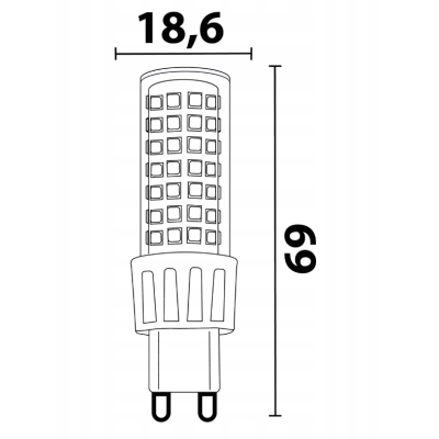 SADA 6 x LED žárovka G9 7W 950lm 6000K - studená bílá