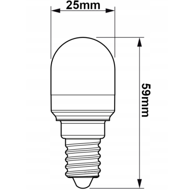 SADA 6x LED žárovek E14 1,7W 150lm T25 2700K - teplá bílá