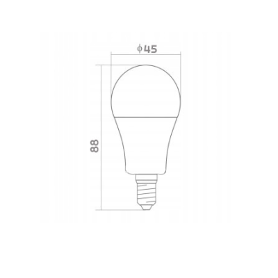 SADA 6x LED žárovka E14 G45 7W 590lm - teplá bílá
