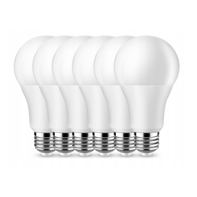 SADA 6x LED žárovka E27 12W - studená bílá