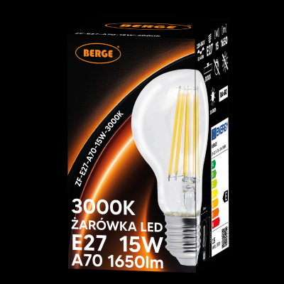 SADA 6x LED žárovka E27 15W 1650lm 3000K - teplá bílá