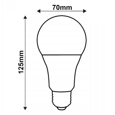 SADA 6x LED žárovka E27 18W 1980lm 3000K - teplá bílá