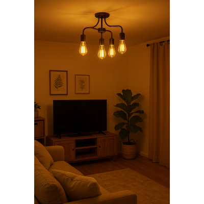 SADA 6x LED žárovka E27 ST64 6W 660lm Filament 3000K - teplá bílá