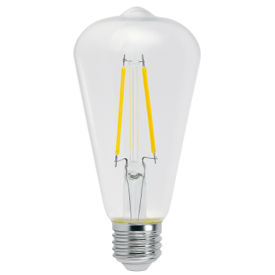 SADA 6x LED žárovka E27 ST64 6W 660lm Filament 3000K - teplá bílá