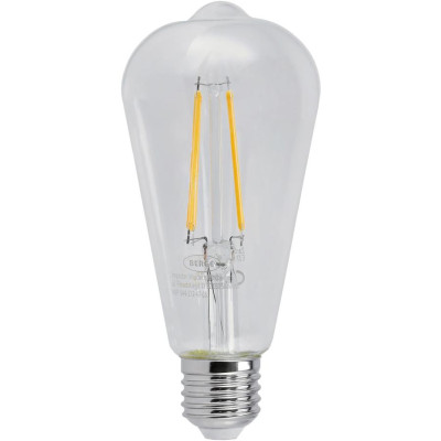 SADA 6x LED žárovka E27 ST64 6W 660lm Filament 3000K - teplá bílá