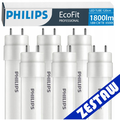 SADA 6x Philips LED trubic 120cm 17,5W 1800lm 6500K 30000h EcoFit