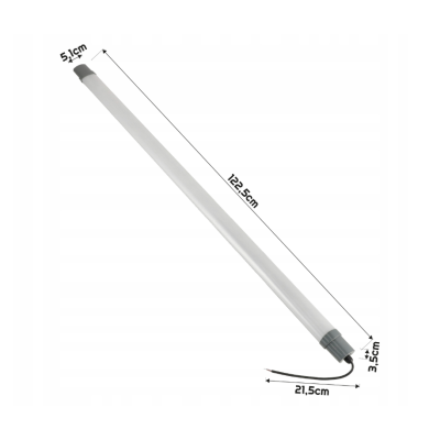 SADA 8x LED garážová lampa 36W 120cm 3000lm hermetická sada svítidel do garáže