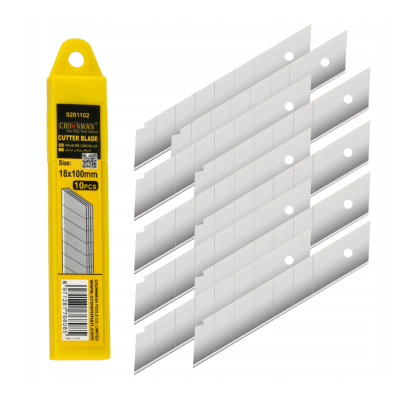 Sada čepelí nožů - Náhradní čepele, odlamovací, 18 mm, 50 ks, s vložkami