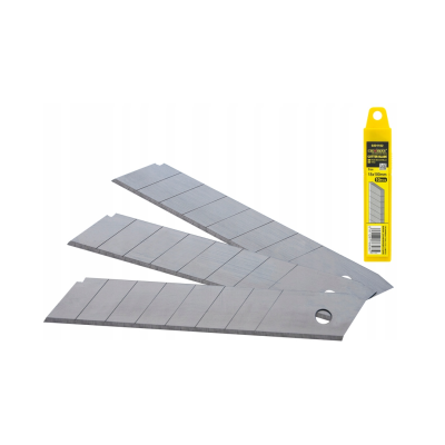 Sada čepelí nožů - Náhradní čepele, odlamovací, 18 mm, 50 ks, s vložkami