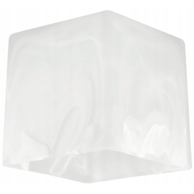 Skleněné stínidlo pro stropní lampu, stolní lampu, lustr, krychli, mléčně bílé