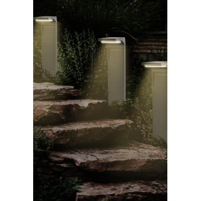 Solární LED zahradní lampa na zahradní sloup se senzorem soumraku