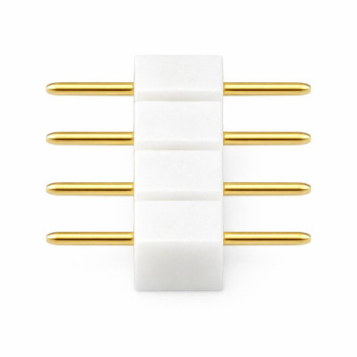 Vidlicový konektor pro RGB LED pásky, 4pinový, bílý