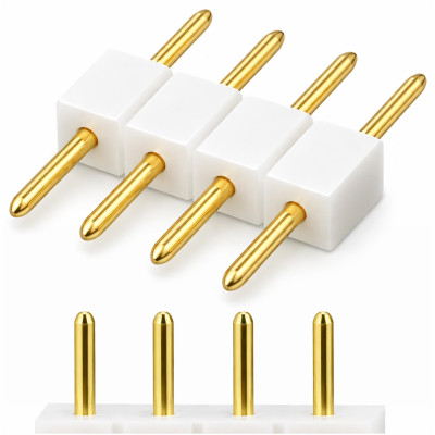 Vidlicový konektor pro RGB LED pásky, 4pinový, bílý