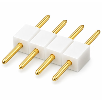 Vidlicový konektor pro RGB LED pásky, 4pinový, bílý