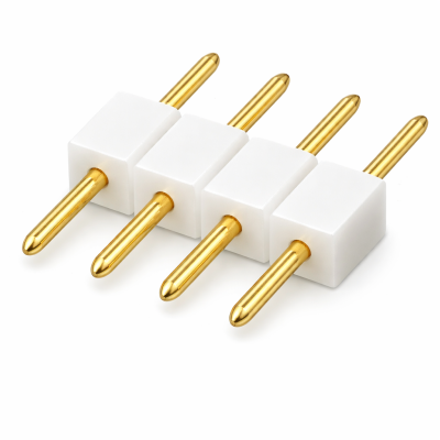 Vidlicový konektor pro RGB LED pásky, 4pinový, bílý