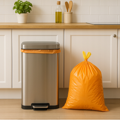 Voňavé pytle na odpadky se stahovací šňůrkou 60 l, sada 15 kusů