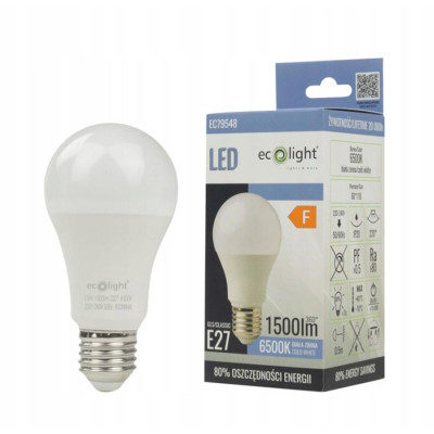 Žárovka E27 A60 15W CW Eco Light