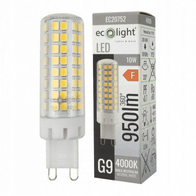 Žárovka G9 LED 10W 4000K 950lm - neutrální bílá