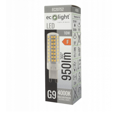 Žárovka G9 LED 10W 4000K 950lm - neutrální bílá