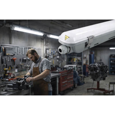 2x hermetická LED lampa Philips 22W 2400lm 4000K 120cm do garáže