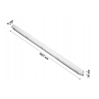 2x hermetická LED lampa Philips 22W 2400lm 4000K 120cm do garáže