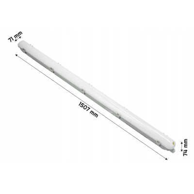 2x Philips LED hermetické svítidlo 31W 3500lm 4000K 150cm do garáže