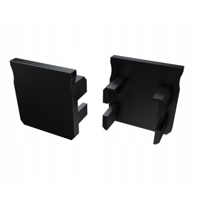 Černá koncovka Y pro hliníkový profil typu Y, konec 1 kus profilu Y