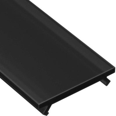 Černý difuzor 2m pro profily Lumines A, B, C, D, G, H, Y, Z, W, J