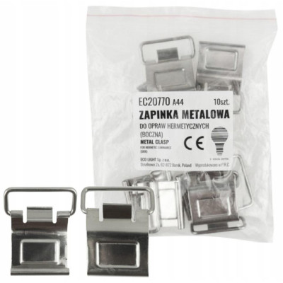 Držáky s kovovou sponou pro hermetické uvázání, sada 10 kusů.