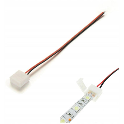 Konektor pro VODĚODOLNÉ LED pásky, klip, kabel 10mm