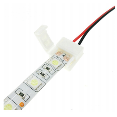 Konektor pro VODĚODOLNÉ LED pásky, klip, kabel 8mm