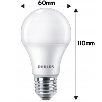 LED žárovka E27 PHILIPS 4,9W 470lm - teplá bílá