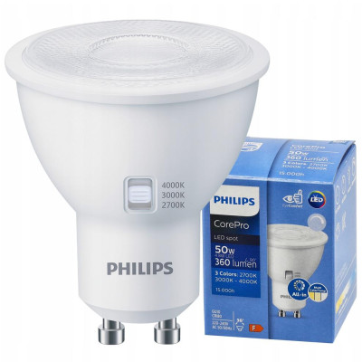 LED žárovka GU10 4,8W 360lm CorePro CCT