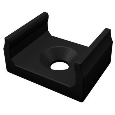 Montážní držák pro LED profil D, černý, mini luminiscenční