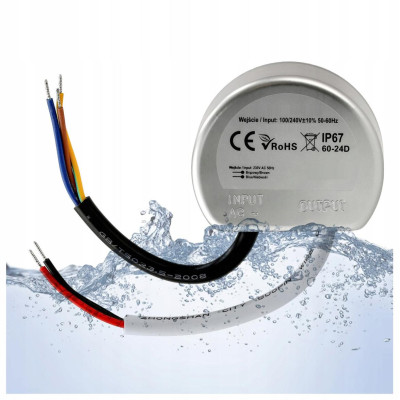 Napájecí zdroj pro LED 12V do krabice 60W 5A IP67