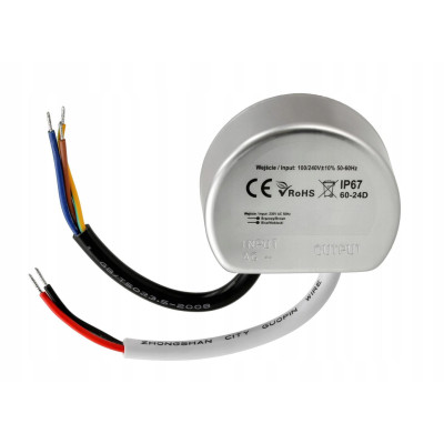 Napájecí zdroj pro LED 12V do krabice 60W 5A IP67