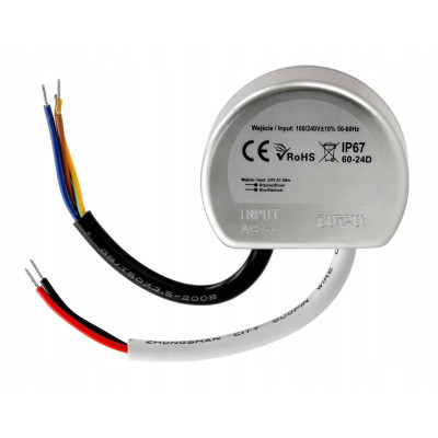 Napájecí zdroj pro LED 12V do krabice 60W 5A IP67