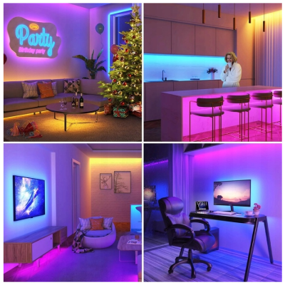 Ovladač pro RGB LED pásky IR44 6A Infračervené dálkové ovládání 12-24V